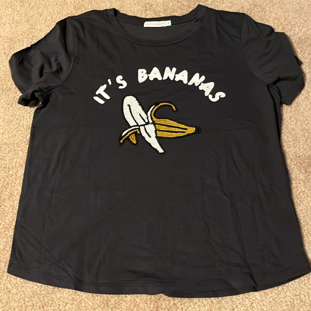 South Parade Sequined banana shirt